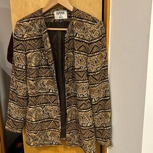 Patterned blazer size 4